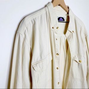 Oversized Cream Topman Shirt